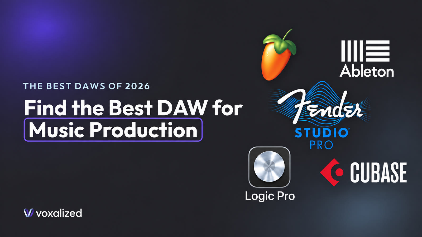 The five best DAWs of 2026 compared: FL Studio, Ableton Live, Fender Studio Pro, Logic Pro and Cubase